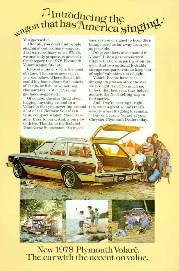 1978 Plymouth Auto Advertising